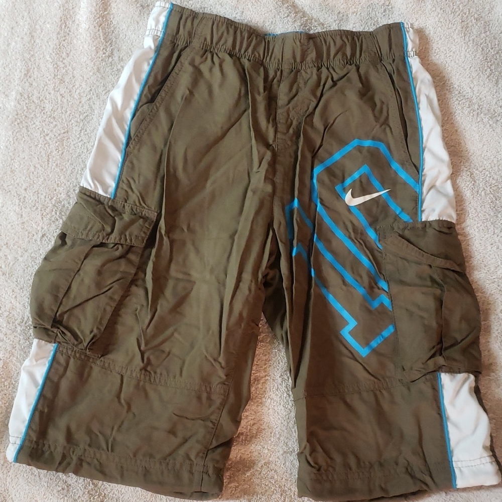 Nike Boys Shorts - Blue and Tan